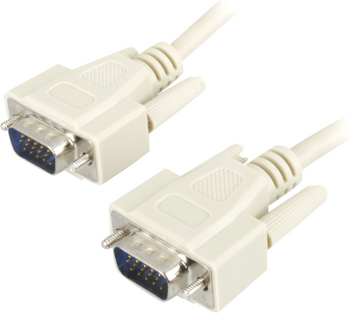 Kabelis Goobay D-Sub (VGA) - D-Sub (VGA) 5m balta (68314)