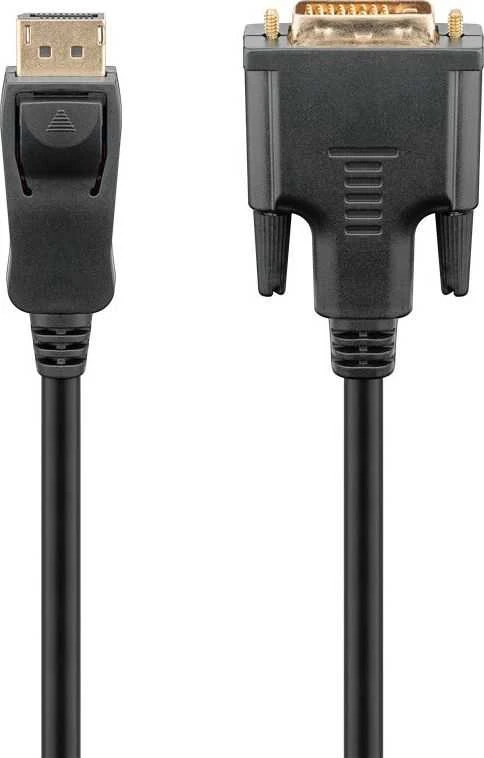 DisplayPort į DVI-D kabelis, jungčių vaizdas