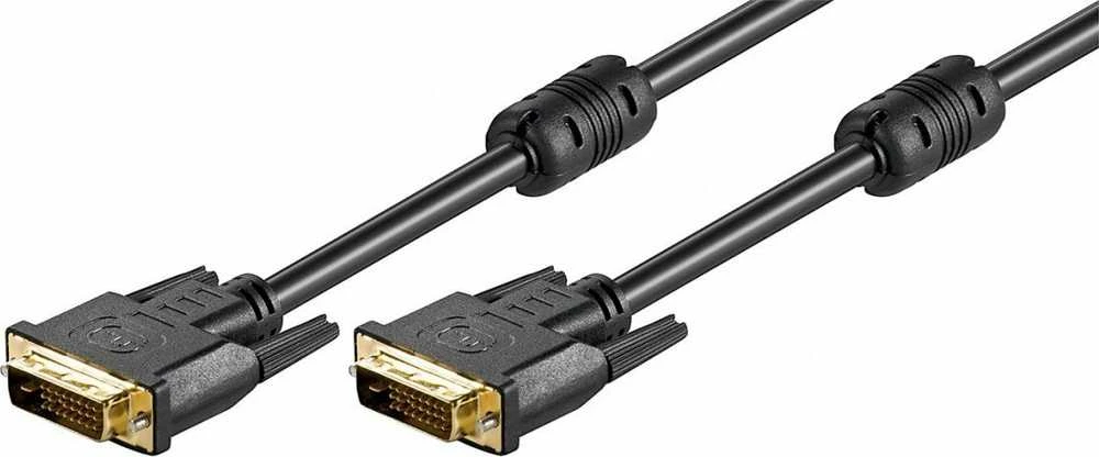 DVI-D kabelis su ferito filtrais