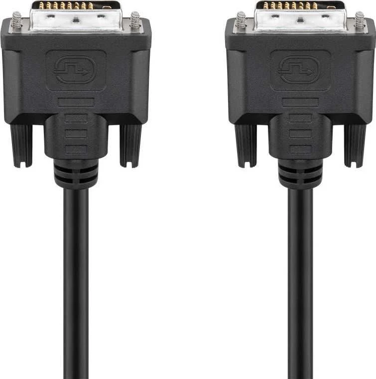 Wentronic Kabelis Goobay DVI-D – DVI-D 5m Juodas (68084)
