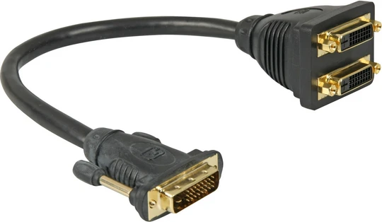 Kabelis Goobay DVI-D - DVI-D x2 20m juoda (68740)