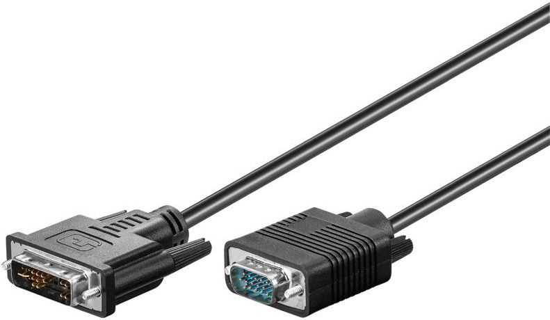 MicroConnect DVI-I į D-Sub (VGA) laidas, 1 m ilgio (50989)