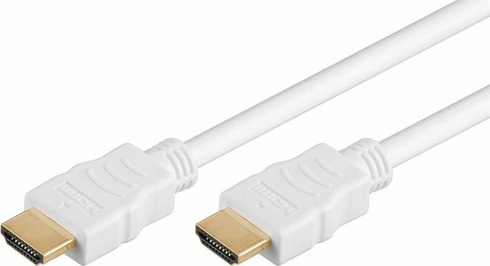 Goobay Kabelis HDMI-HDMI 19pol kištukai 1.5m (HDMI 1.4), baltas