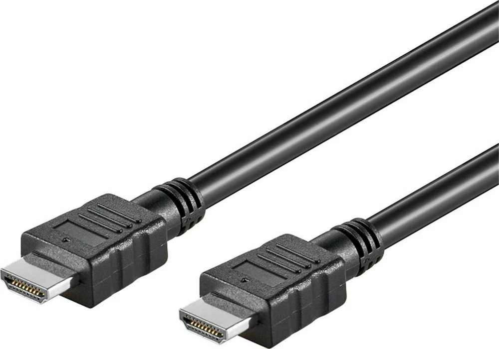 Juodas HDMI laidas su dvejomis jungtimis