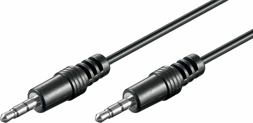 Goobay | AUX garso jungties kabelis | 50449 | 3,5 mm vyriškas (3 kontaktų, stereo) | 3,5 mm vyriškas (3 kontaktų, stereofoninis)