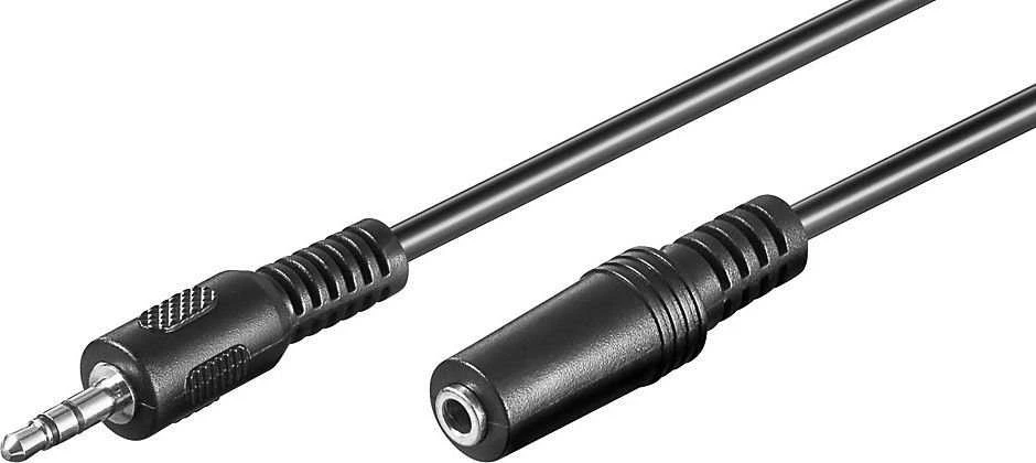 Goobay TECHLY 504310 Techly Audio stereo extension cable Jack 3.5mm M/F 1,8m juodas