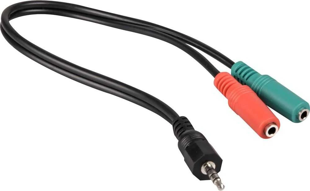 Goobay Kabelis 4 pin 3,5 mm stereo plug>2x3,5 m