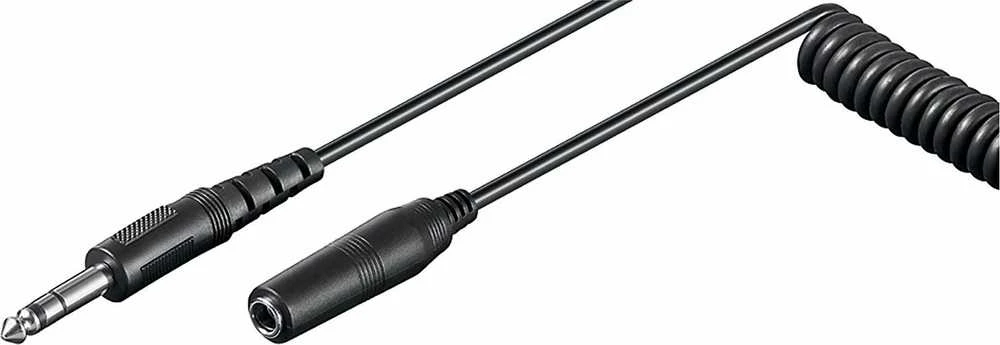 Kabelis Goobay Jack 6.3mm - Jack 6.3mm 5m juoda (50016)