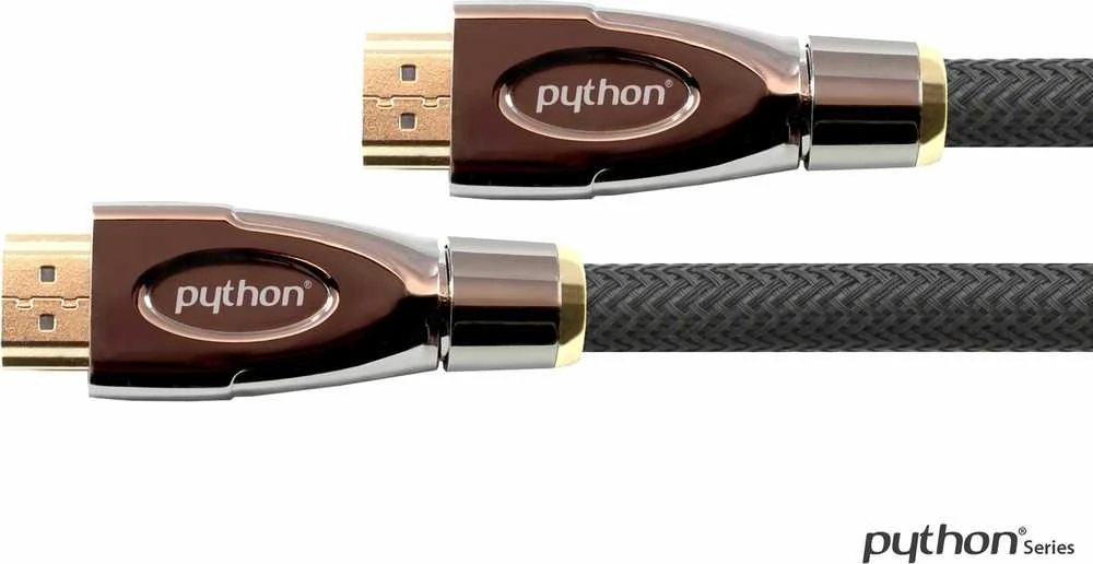 HDMI laidas su rudomis metalinėmis jungtimis
