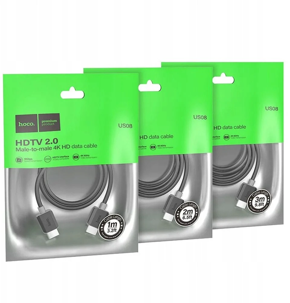 HOCO US08 HDMI2.0 4K HD 1M
