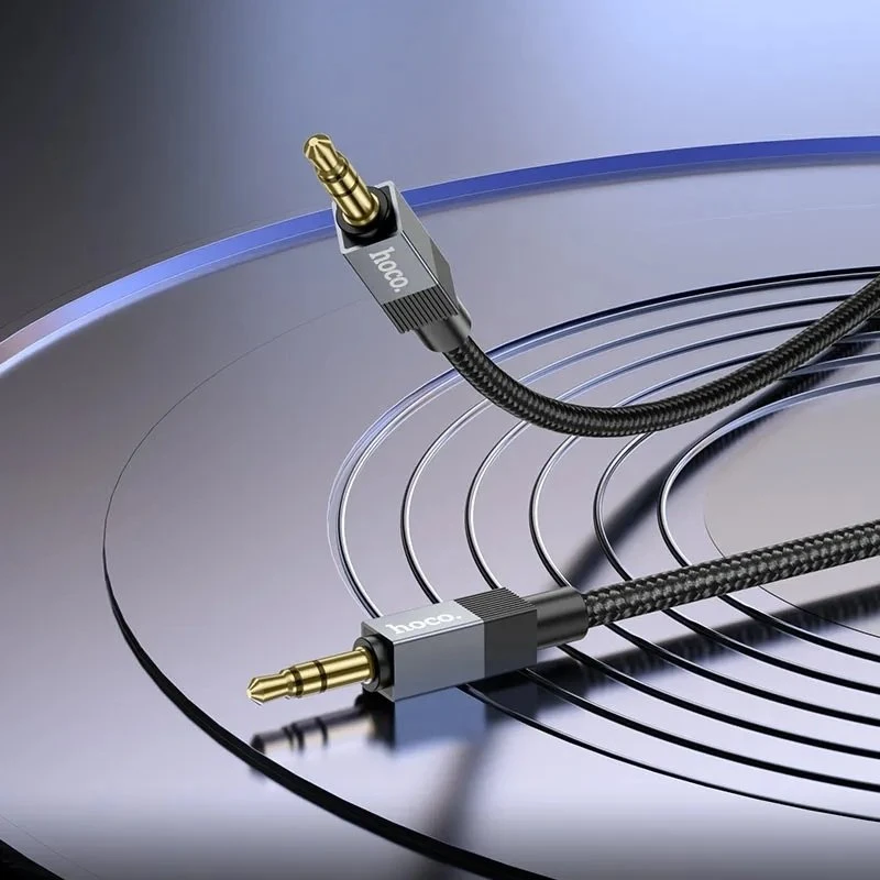 AUX kabelis Jack 3,5 mm (vyras) į Jack 3,5 mm (vyras) Hoco 1 m UPA32 juodas
