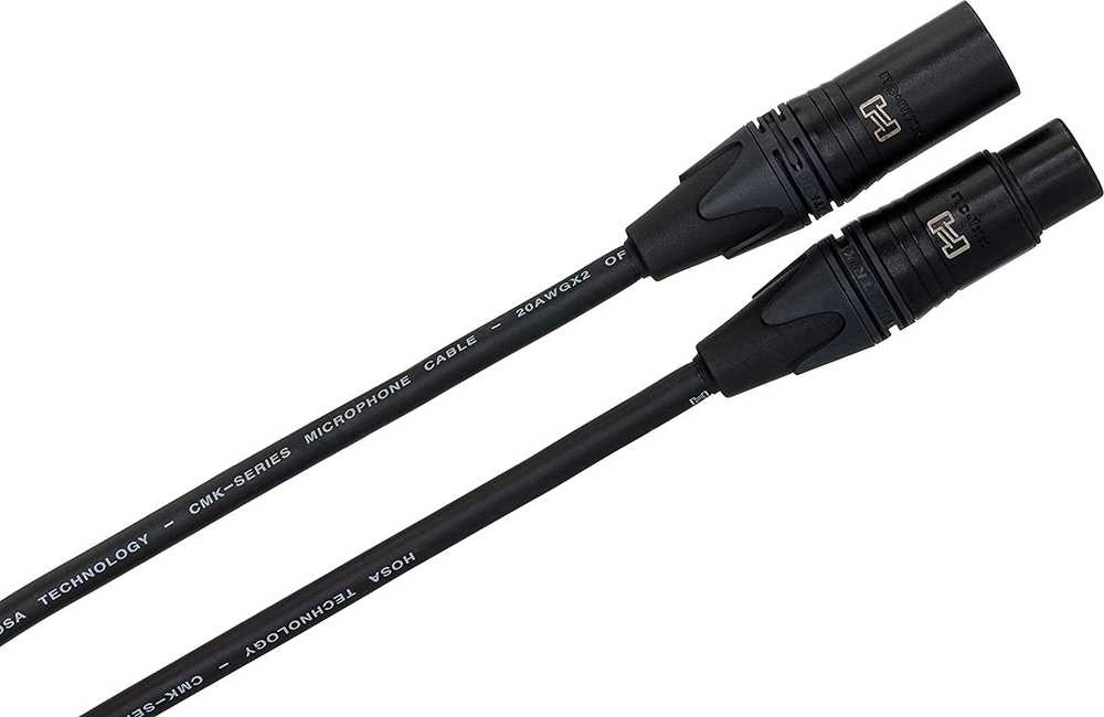 Hosa Technology CMK-010AU garso kabelis 3,05 m XLR (3-pin) Juoda