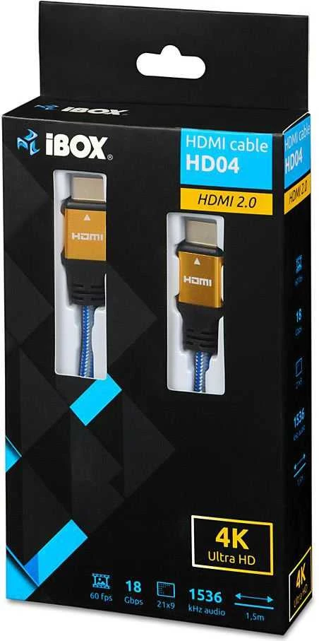 IBOX HDMI 2.0 HD04 laidas 1,5 m