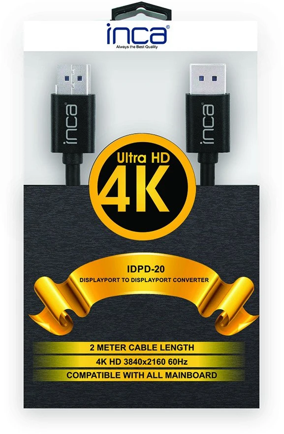Nezatříděno Kabelis Inca DisplayPort - DisplayPort 2m juoda (IDPD-20)