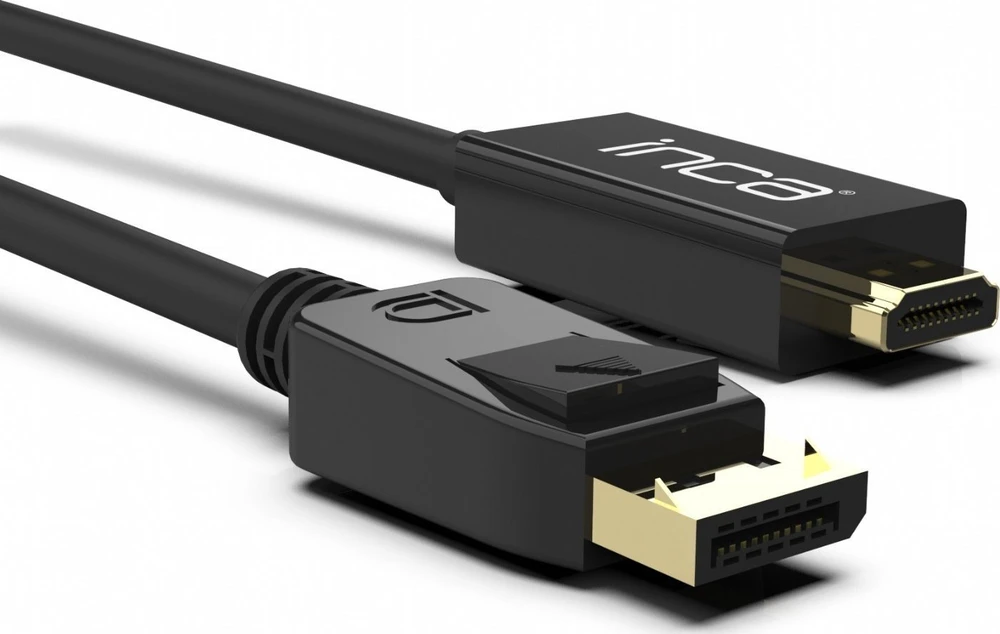 Nezatříděno Kabelis Inca DisplayPort – HDMI 1.8m juoda (IDPH-18T)
