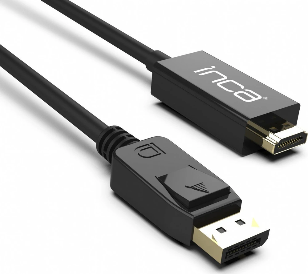 Nezatříděno Kabelis Inca DisplayPort – HDMI 1.8m juoda (IDPH-18T)