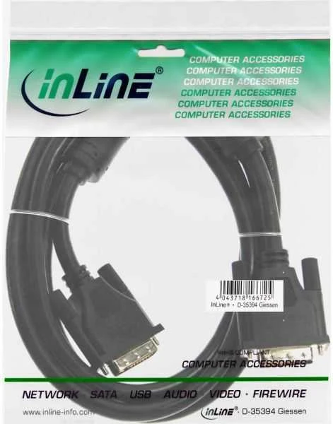 Kabelis InLine DVI-I - DVI-I 2m juoda (17771)