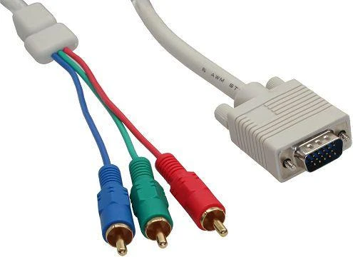 VGA į 3x RCA laidas, 2m