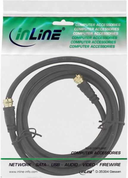 InLine Antenna Cable (F) 15m juoda (69315P)