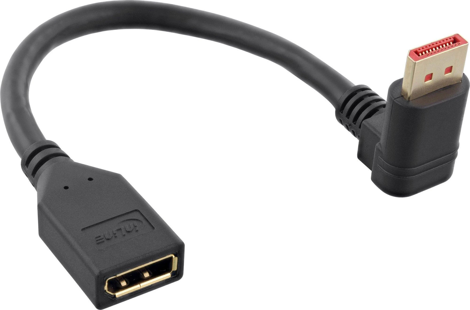 InLine DisplayPort adapterio laidas, 8K4K, kampu žemyn - 0,15 m