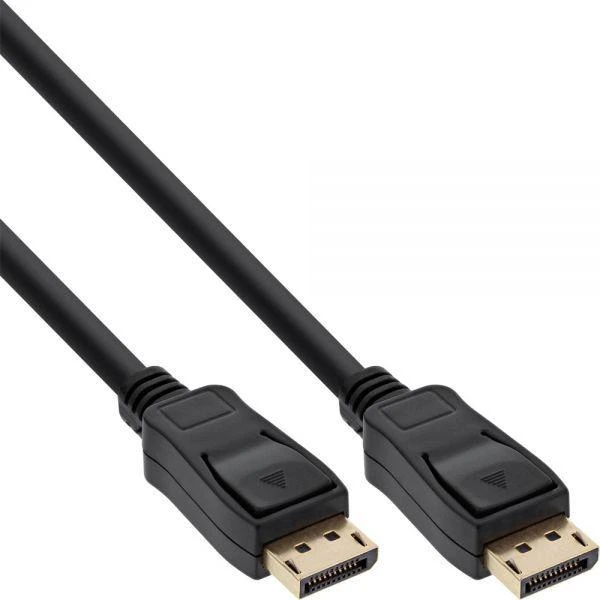 DisplayPort kabelis su fiksavimo mygtukais