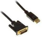 InLine DisplayPort į DVI konverterio kabelis, juodas - 5m