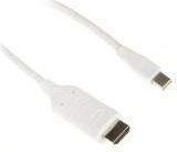 InLine DisplayPort Mini – HDMI kabelis 3 m baltas (17173I)