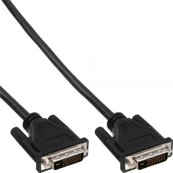 InLine DVI-D kabelis, 2m jungčių detalė