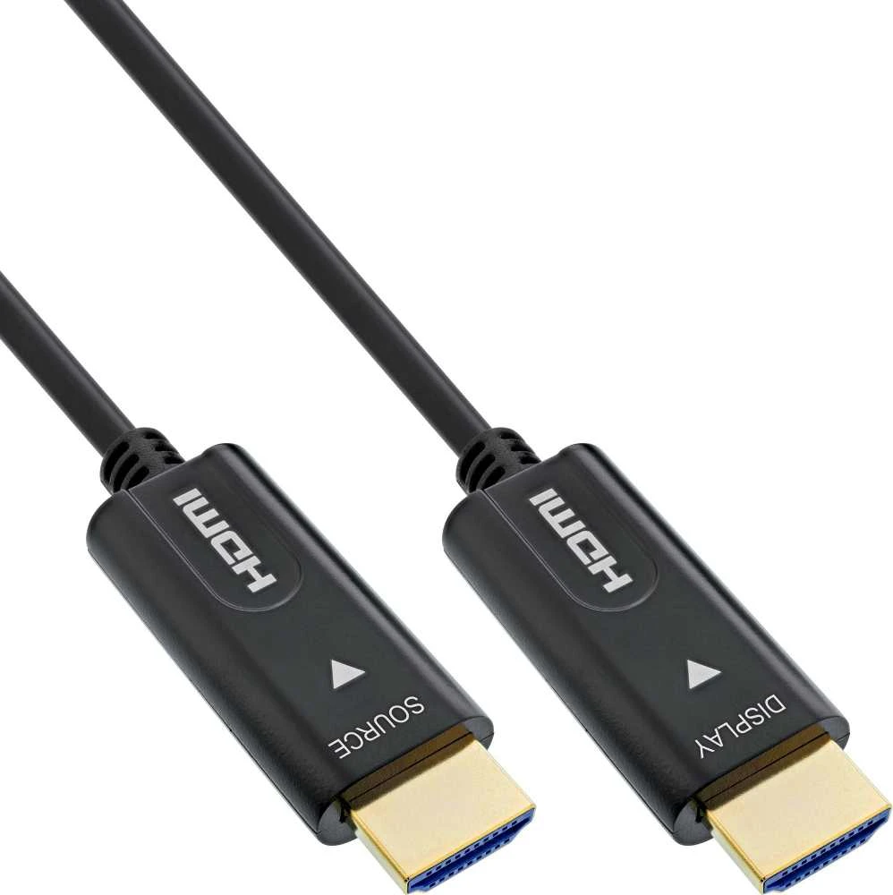 Kabelis InLine ® HDMI OVP kabelis, didelio greičio HDMI su Ethernet, 4K / 60Hz, mažas / mažas, 10m