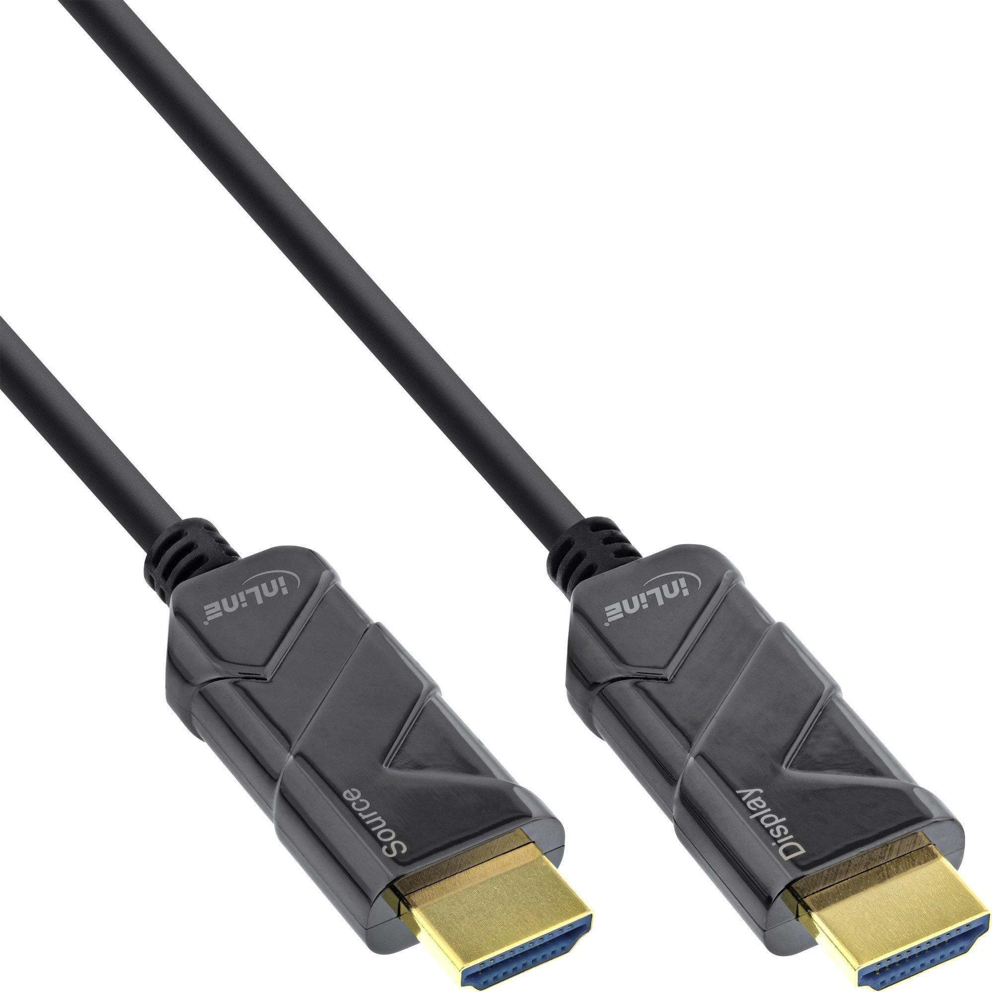 Kabelis InLine ® HDMI OVP kabelis, Ultra didelio greičio HDMI kabelis, 8K4K, juodas, 40m