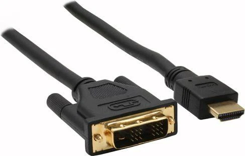 Kabelis InLine HDMI - DVI- D 2m juoda (17662P)