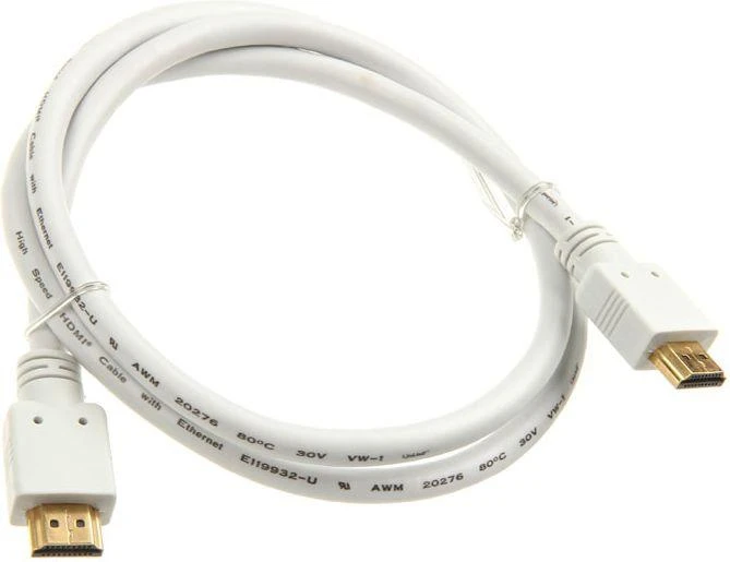 Baltas HDMI laidas, 2 metrų ilgio