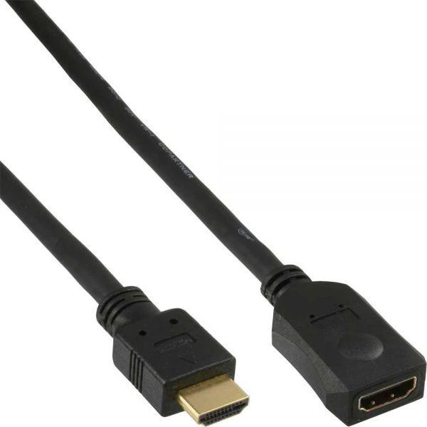 HDMI prailginimo laidas, vyriška ir moteriška jungtis