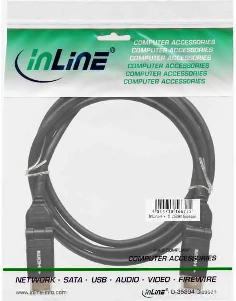 Kabelis InLine HDMI - HDMI 3m juoda (17003W)