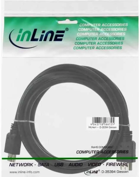 Kabelis InLine HDMI - HDMI 3m juoda (17603E)