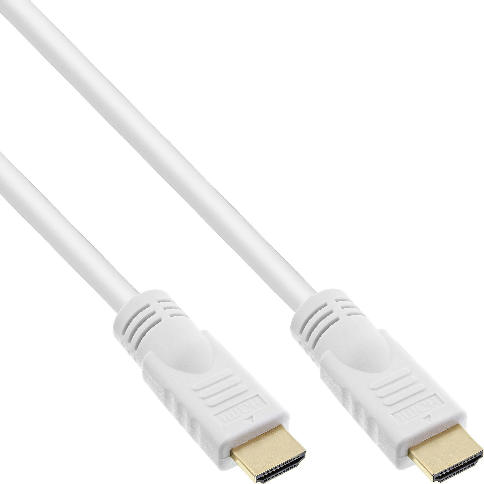 InLine 4K (UHD) HDMI laidas, baltas - 5m