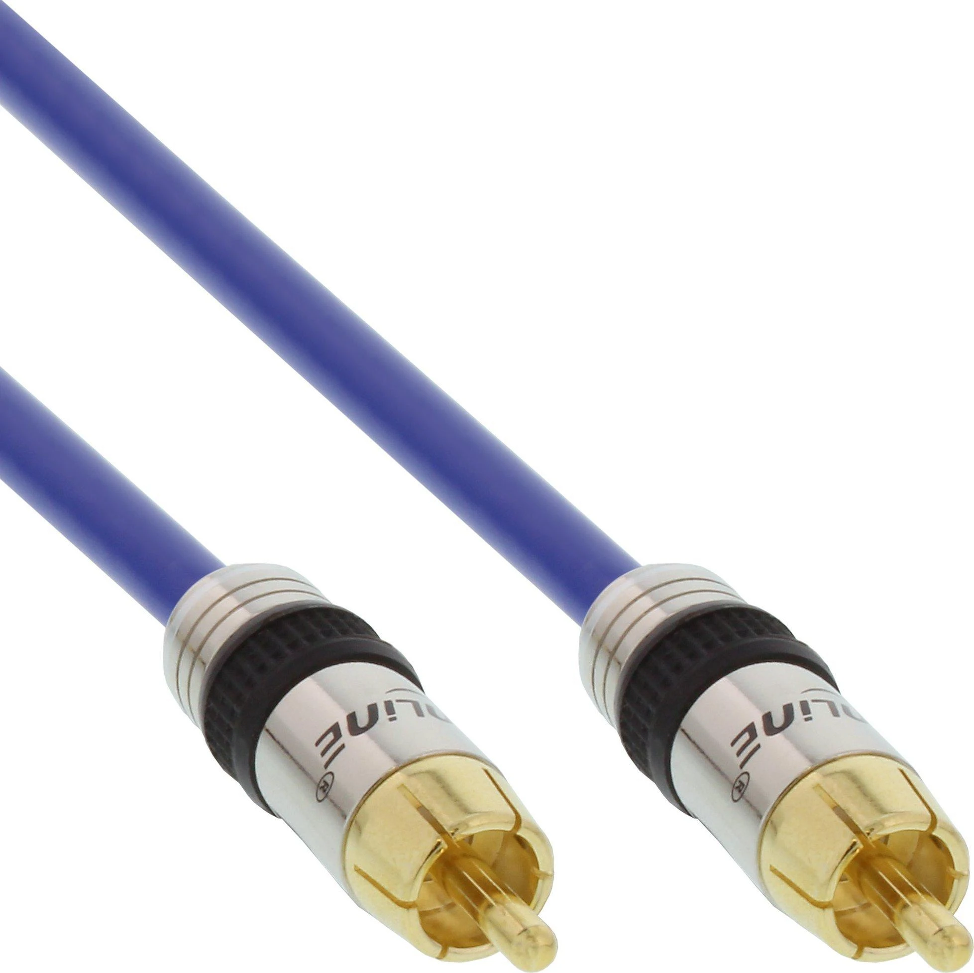 Kabelis InLine RCA (Cinch) - RCA (Cinch) 10m mėlyna (89410P)