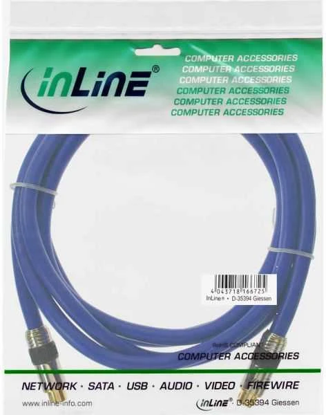 Kabelis InLine S- Video - S- Video 5m mėlyna (89951P)