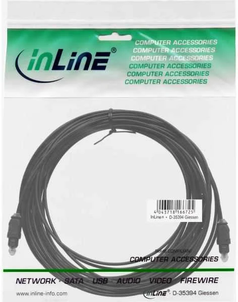 Kabelis InLine Toslink - Toslink 5m juoda (89925)