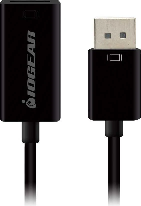 Kabelis IOGear DisplayPort - HDMI 0.15m juoda (GDPHD4KA)