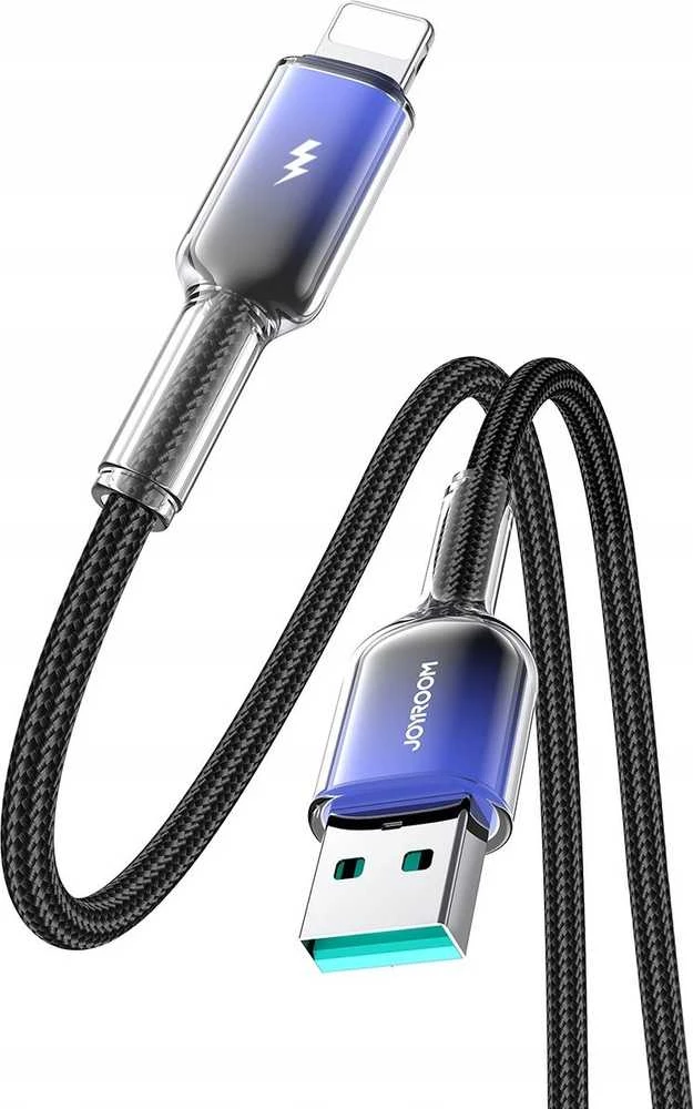 Kabelis USB-A Lightning Joyroom S-A42 3A 1.2m juodos spalvos