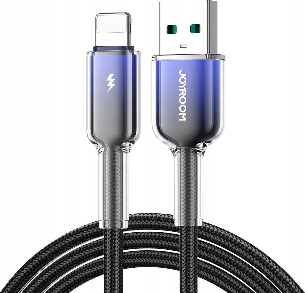 Kabelis USB-A Lightning Joyroom S-A42 3A 1.2m juodos spalvos