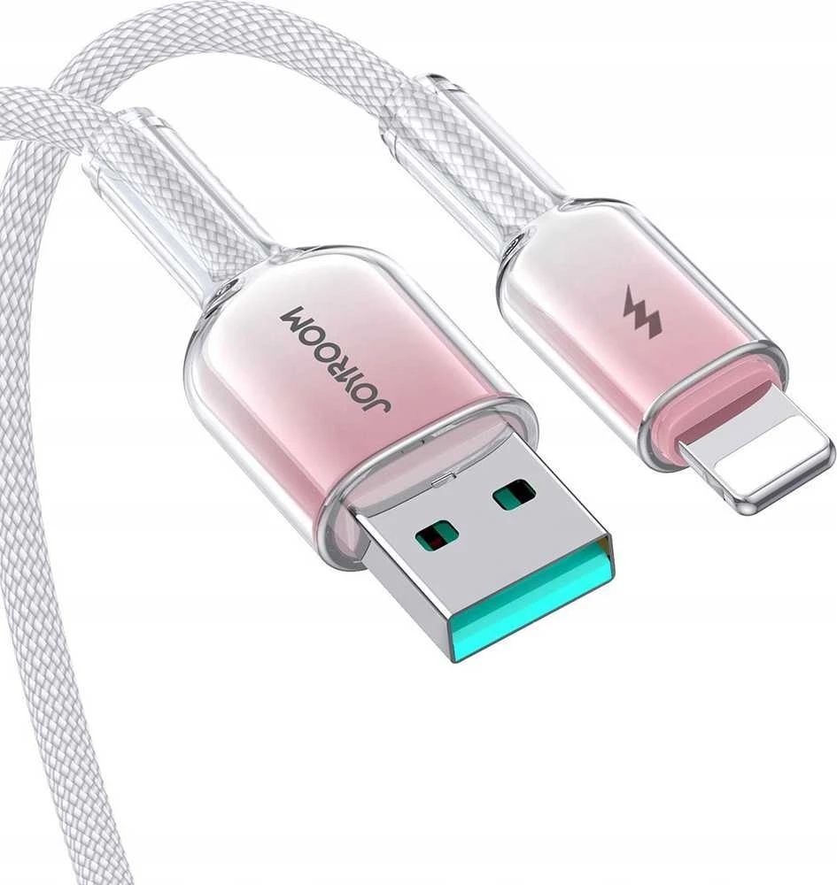 Kabelis USB-A Lightning Joyroom S-A42 3A 1.2m baltos spalvos