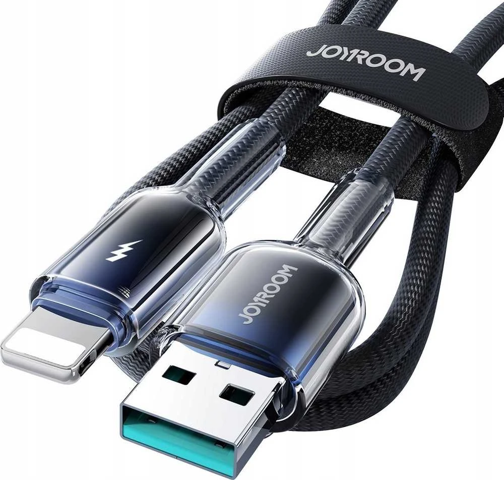 Kabelis USB-A Lightning Joyroom S-A42 3A 1.2m juodos spalvos