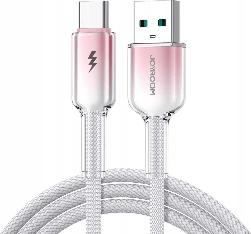 Joyroom S-A42 3A USB-A USB-C Kabelis 1.2m baltos spalvos
