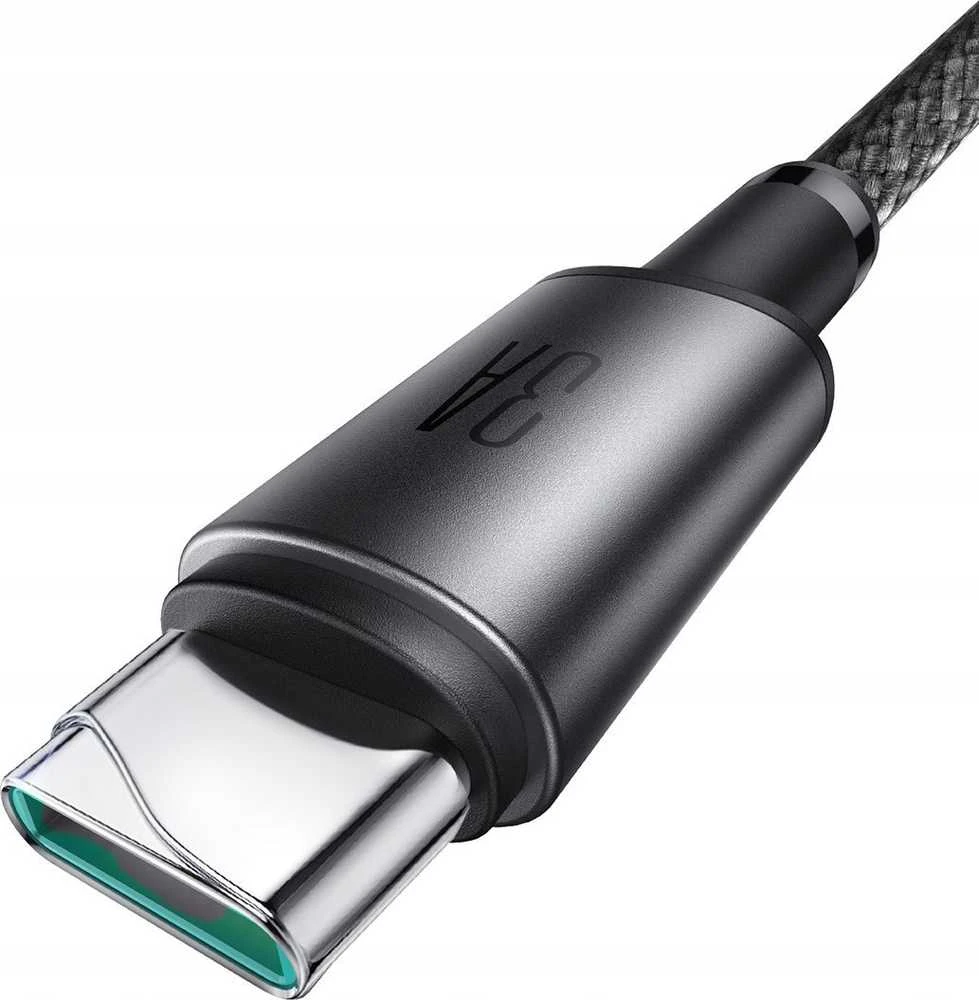 USB kabelis Joyroom SA-50 USB-A to USB-C 3A 1.2m tamsiai pilkas