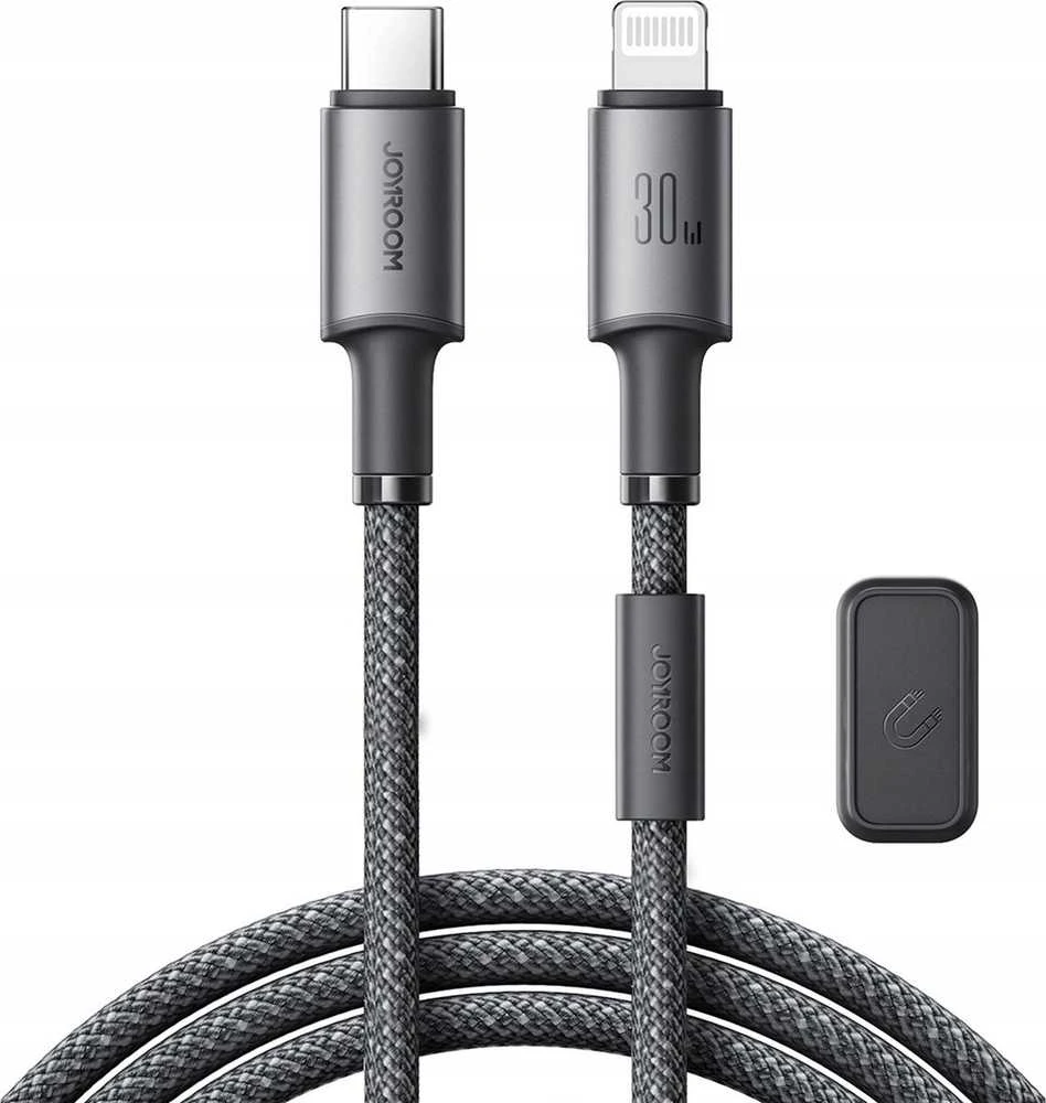 USB kabelis Joyroom SA-50 USB-C to Lightning 30W 1.2m tamsiai pilkas
