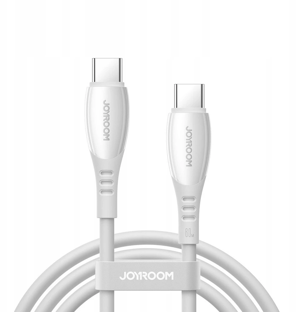 Joyroom S-A59 Vibrant Series 60W USB-C - USB-C kabelis 1.2m - Baltas