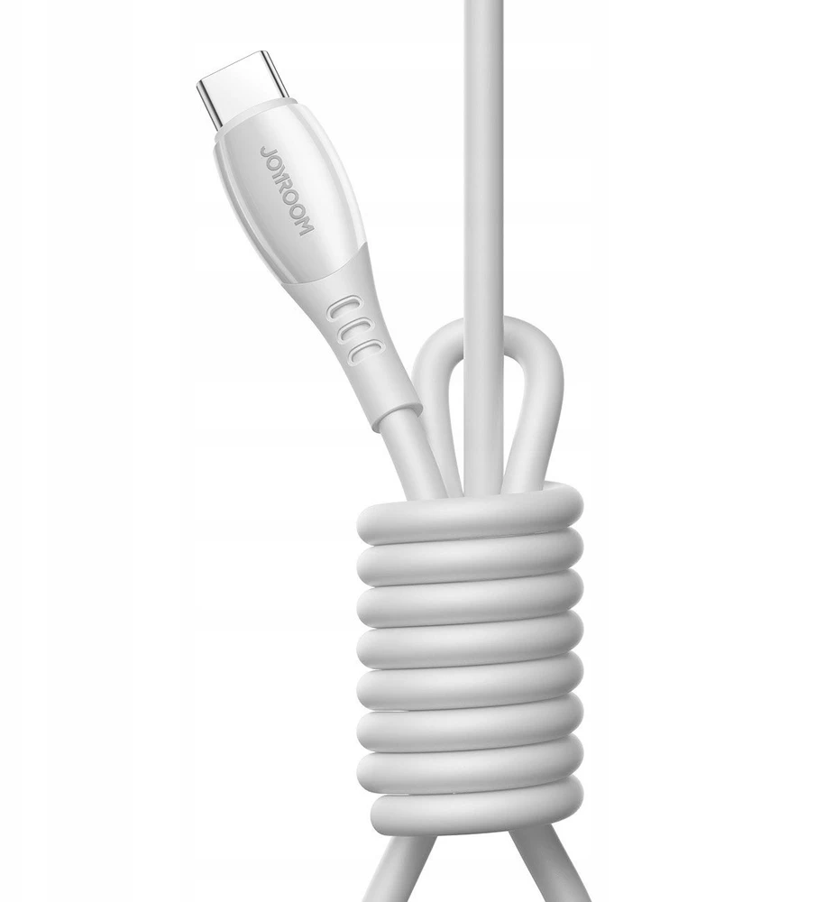 Joyroom S-A59 Vibrant Series 60W USB-C - USB-C kabelis 1.2m - Baltas