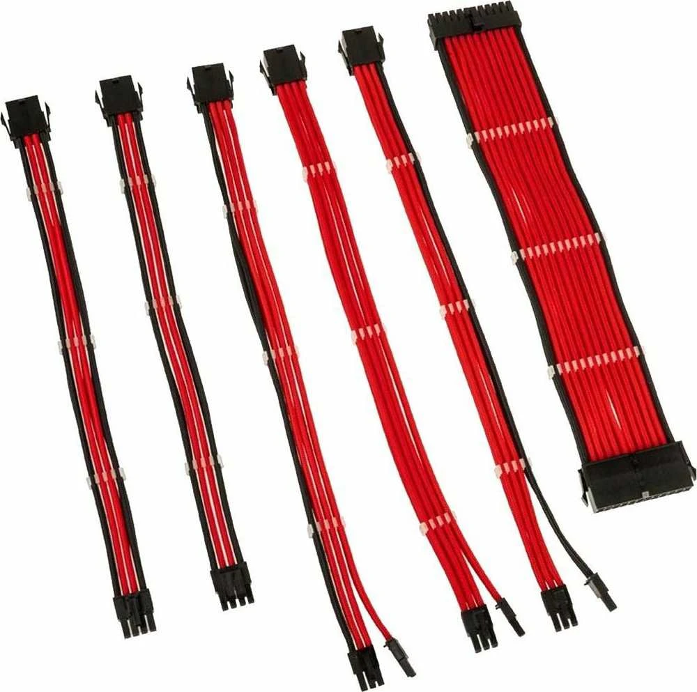 Kolink Core Adept Braided Cable Extension Kit - Raudona